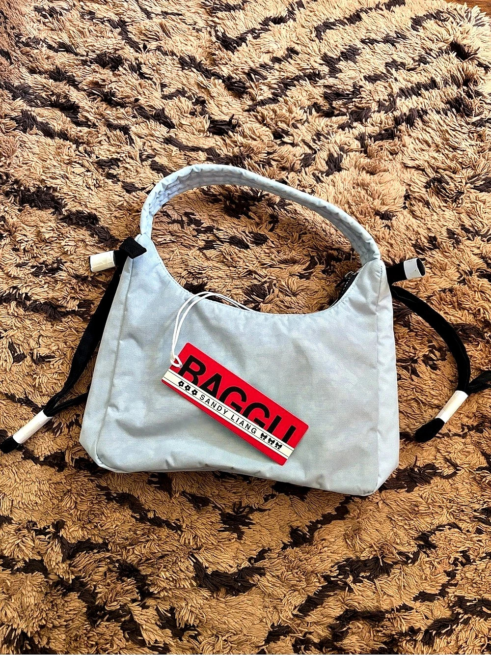 Baggy x Sandy Liang powder Blue Mini Bow Shoulder Bag NWT - Picture 3 of 5